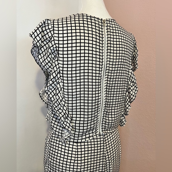 Checkered Ruffle Top & Palazzo Pants Set - Picture 11 of 15